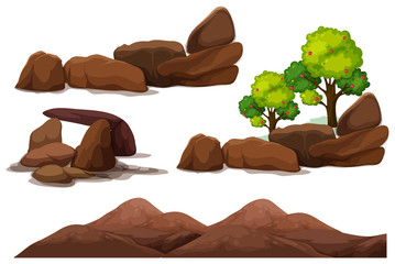 Rock Stone and Mountain Element