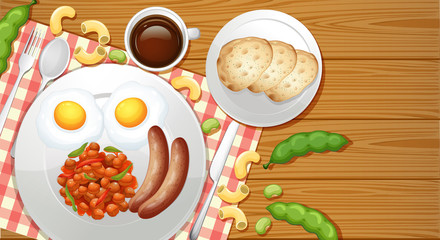 Healthy Meal from Top View