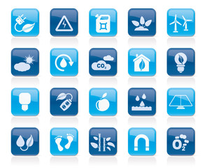 Ecology, Environment and nature icons 3 - vector icon set
