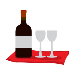 Wine and wineglasses