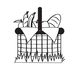 Picnic basket sketch