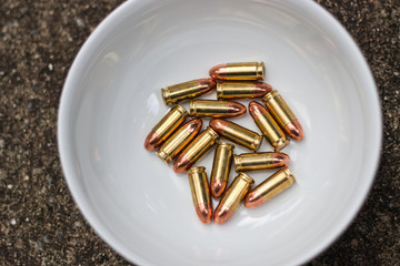 9 mm , Full Metal Jacket or FMJ Ammo