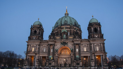 Dome of Berlin at night, Germany