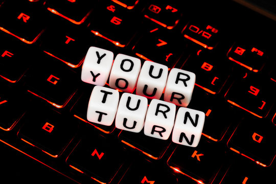 Your turn symbol on an keyboard
