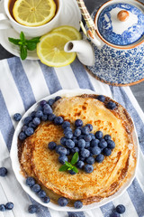 Pancakes with beries