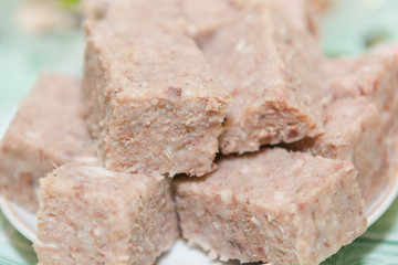 Russian cold. Snack under the vodka. Russian snack.