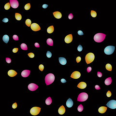 Background with Colorful balloons. Simple Feminine Pattern for Card, Invitation, Print. Trendy Decoration with Beautiful balloons. 