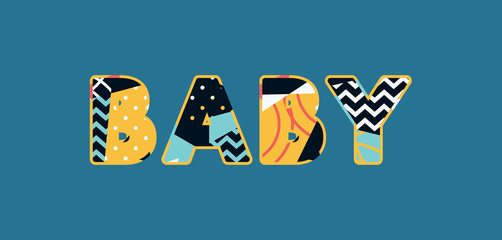 Baby Concept Word Art Illustration