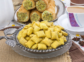 Indian Tea Time Spicy Methi Para Snack Also Know As Namak Para or Namkeen is a Crunchy Savoury Snack of India and Pakistan.