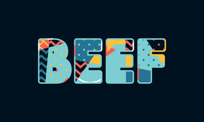 Beef Concept Word Art Illustration