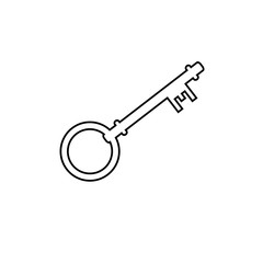 key icon. raster illustration