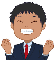 嬉しいちびキャラ　男性　タイプD