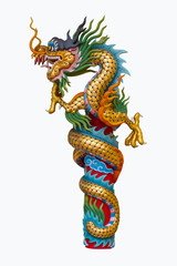 Chinese dragon statue.