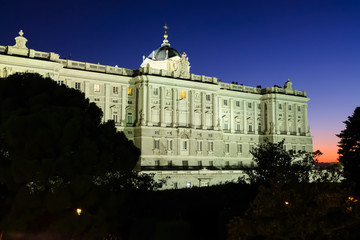 マドリード王宮 夜景