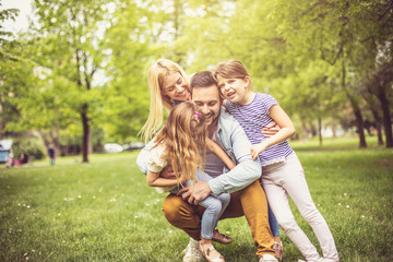 Fototapeta premium Family hug.