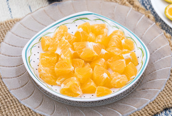 Fresh Orange Fruit Slices