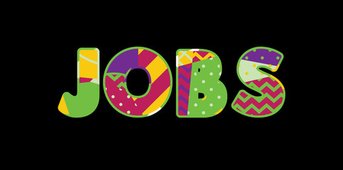 Jobs Concept Word Art Illustration