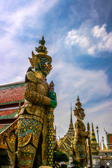 Fototapeta premium The beauty of Thai architecture Thai sculpture giant in Thailand.