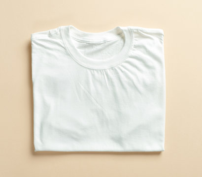 White Folded T Shirt