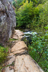 Vertigoes path above river