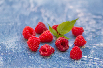 Raspberry on stone