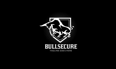 Bull Shield Vector Logo
