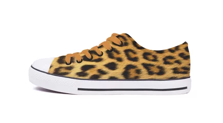 Selbstklebende Fototapeten New sneaker shoe - Leopard © michaklootwijk