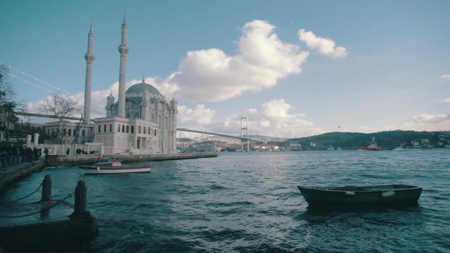 Ortakoy and Bosporous bridge - Istanbul Turkey