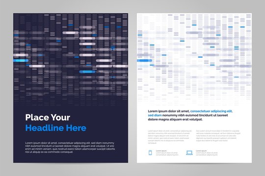 Brochure Layout template in techno style, cover design background. Can be adapt to Annual Report, Magazine, Poster, Corporate Presentation.