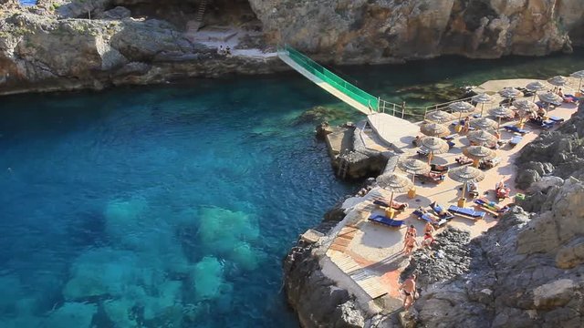 Crique, baignade et plong&eacute;e au sud de la Cr&egrave;te