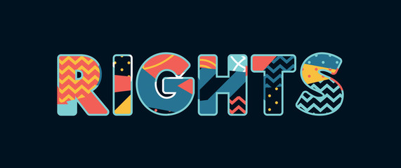 Rights Concept Word Art Illustration