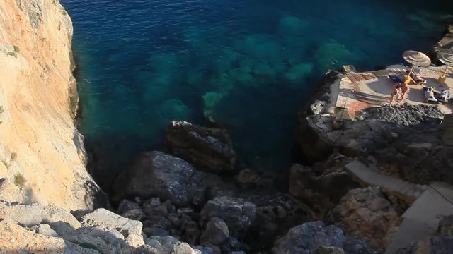 Crique, baignade et plong&eacute;e au sud de la Cr&egrave;te