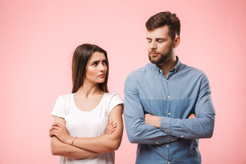 Portrait of an angry young couple