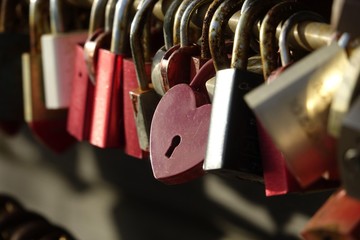 Love padlocks, List, Sylt, Germany, Europe