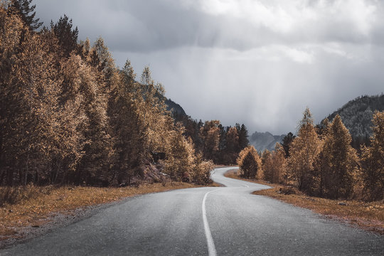 country road in the mountains