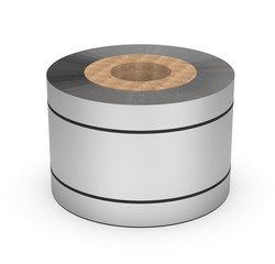 Roll of steel tape, 3 illustration.