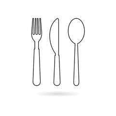 Restaurant Sign, Spoon, Fork and Knife icon