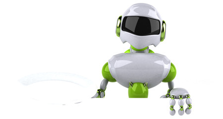 Green robot - 3D Illustration