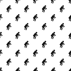 Stick figure stickman pattern vector seamless repeating for any web design