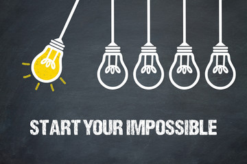 Fototapeta premium Start your Impossible