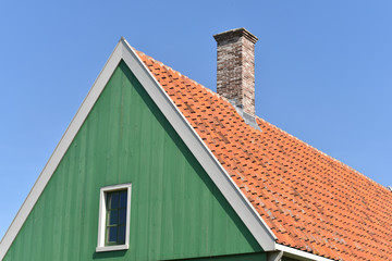 Roof with chimney
