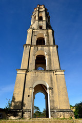 Tower in the valley to guarding the sugar plantation and slaves  from Africa which on it worked