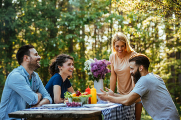 He tells the best jokes