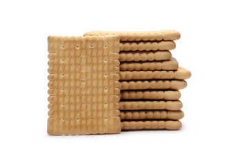 Traditional biscuits isolated on white background