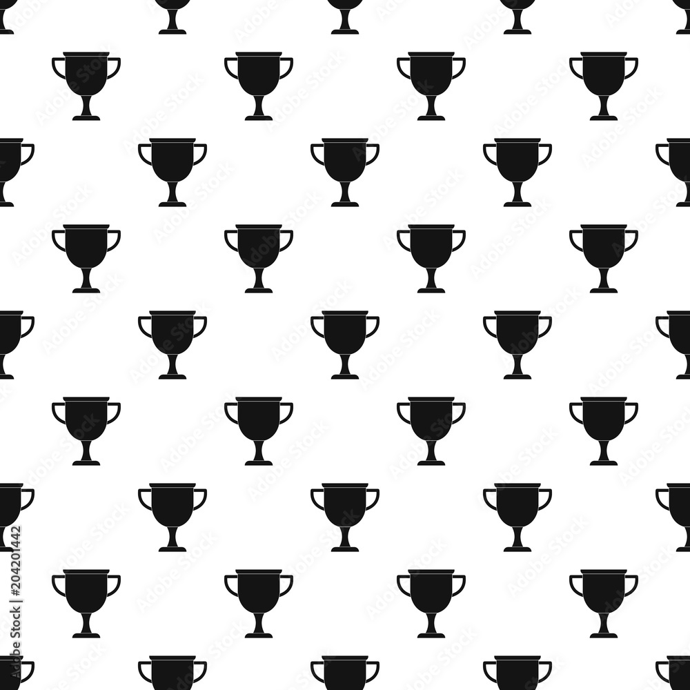 Poster cup award pattern vector seamless repeating for any web design