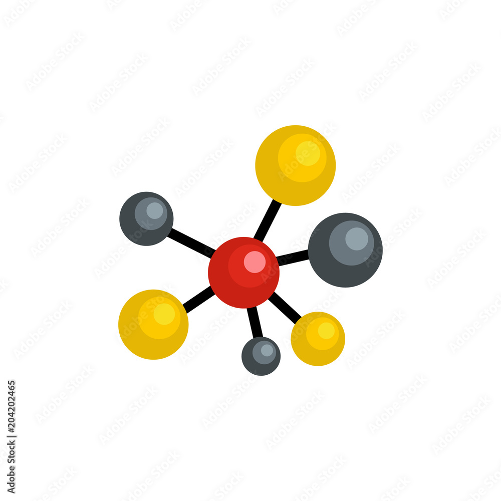 Aufkleber atomic lattice icon. flat illustration of atomic lattice vector icon for web