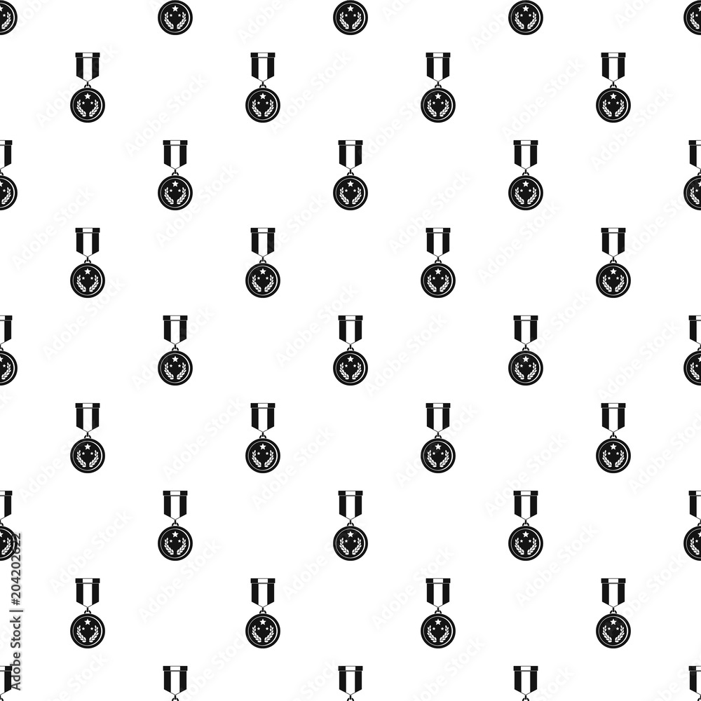 Poster medal pattern vector seamless repeating for any web design