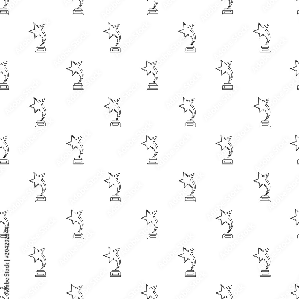 Poster star award pattern vector seamless repeating for any web design