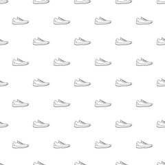 Sneakers pattern vector seamless repeating for any web design