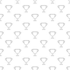 Cup award pattern vector seamless repeating for any web design